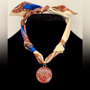 Scarf Necklace w/ pendant